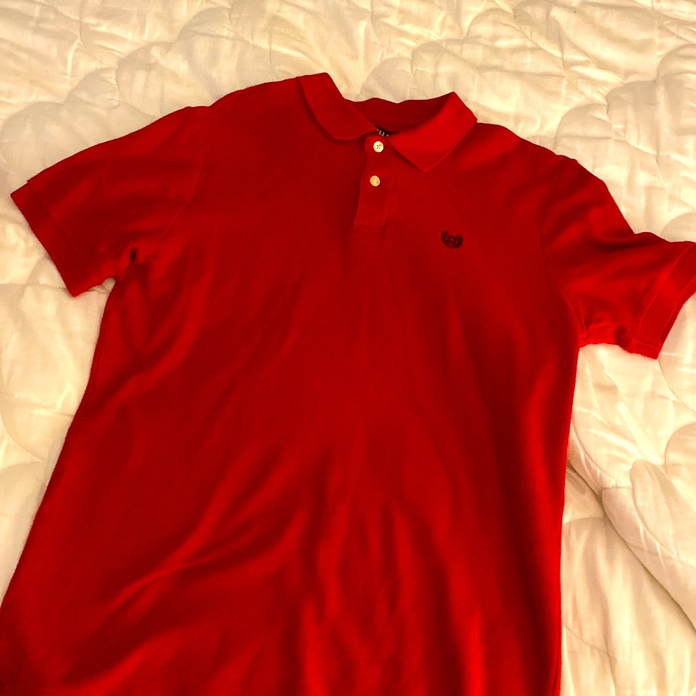 Red Chaps pique polo